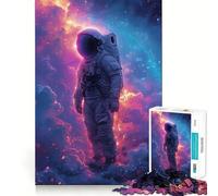 Puzzle pour Adultes 1000 pièces Astronaute Rêves cosmiques Jeu de logique Amusant et Facile à Jouer Cadeau Artistique de Noël (50x75cm)