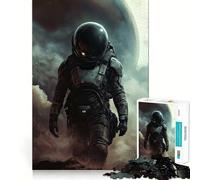 Puzzle pour Adultes 1000 pièces Astronaute sur planète Extraterrestre Jeu d'adresse et de réflexion Jeu Gratuit Scène de Noël (50x75cm)