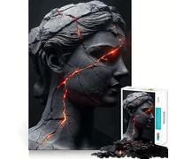 Puzzle pour Adultes 1000 pièces Athéna,déesse Grecque,découpe Parfaite,Jeu Amusant et Stimulant pour l'esprit,Divertissement paisible,Cadeau d'anniversaire Amusant (50x75cm)