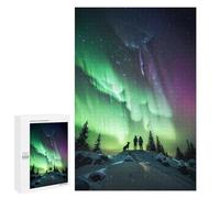 Puzzle pour adultes 1000 pièces Aurora Connection Night Puzzle pour Adultes Jouet Décoration Murale Défi Difficile Anniversaire Et Noël 1000 PCS