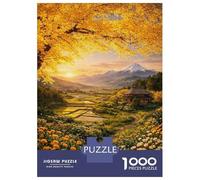 Puzzle pour Adultes 1000 Pièces Autumn Japanese Landscape with Mount Fuji Puzzles Adultes Course De Vitesse Manuelle Interaction Parent-Enfant Offre Cadeau pour Toute La Famille 52x38cm/1000pcs