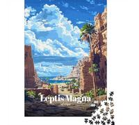 Puzzle pour Adultes 1000 Pièces avec Leptis Magna, Libya, 52x38cm/1000pcs