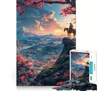 Puzzle pour Adultes 1000 pièces Balade automnale Assemblage Parfait Art Logique Jeu d'adresse Jeu Lent Calme Cadeau de Noël apaisant (38x52cm)