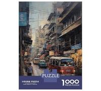 Puzzle pour Adultes 1000 Pièces Bangkok Thailand in Oil Puzzles pour Adolescents, Jeu Manuel, Cadeaux pour Femmes, Cadeaux De Noël Et d'anniversaire 52x38cm/1000pcs