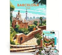 Puzzle pour Adultes 1000 pièces Barcelone Espagne, décoration Murale Jouet, défi à relever, idéal comme Cadeau pour Toute la Famille 50x75cm