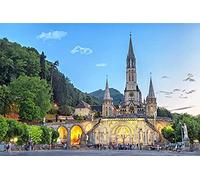 Puzzle pour Adultes, 1000 pièces, Basilique Notre-Dame de Lourdes, France Puzzle Décoration d'intérieur Cadeaux 52x38CM