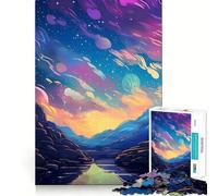 Puzzle pour Adultes 1000 pièces Beau Ciel étoilé,Assemblage Facile,décoration,Jeu de réflexion Amusant,Moment de détente,Cadeau d'anniversaire (38x52cm)