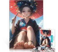 Puzzle pour Adultes 1000 pièces Beauté des geishas japonaises Défi Difficile pour soulager Le Stress Cadeau Amusant 75x50cm