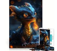 Puzzle pour Adultes 1000 pièces Bébé Dragon,Assemblage Parfait,Art,logique,Jeu d'adresse,Jeu Lent,Cadeau de Noël apaisant (38x26cm)