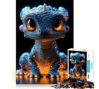 Puzzle pour Adultes 1000 pièces Bébé Dragon,décor Facile à Installer,Jeu Stimulant,Moment de détente,Cadeau d'anniversaire (38x52cm)