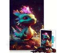 Puzzle pour Adultes 1000 pièces Bébé Espace Dragon Découpe précise Art Jeu de Concentration Amusant Jeu de détente Décoration Murale de Noël (38x26cm)