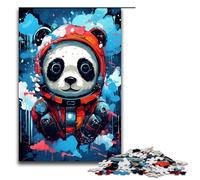 Puzzle pour Adultes 1000 pièces Bébé Robot Panda par SplattersLots de Puzzles épais et colorés Jeux Jouets Cadeau Convient pour la décoration de Bureau 75x50cm