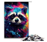 Puzzle pour Adultes 1000 pièces Bébé Robot Raton Laveur par SplattersLots de Puzzle épais et coloré Chaque pièce est Unique Jeu Familial Stimulant et Amusant 75x50cm