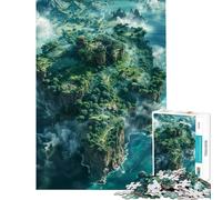 Puzzle pour Adultes 1000 pièces Belle île Difficile et Stimulant Anti-Stress Jouet de décoration pour la Maison Convient aux 14 Ans et Plus (38x26cm)