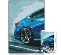 Puzzle pour Adultes 1000 pièces, berline Honda Bleue, Jeu intellectuel, décoration, Cadeau d'anniversaire, Dimensions 38x26cm
