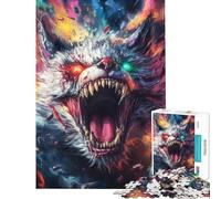 Puzzle pour Adultes 1000 pièces Bête féroce Puzzle pour Adultes Décoration Murale Motif à Assembler Interaction Parent-Enfant (Dimensions 50x75cm)