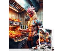 Puzzle pour Adultes 1000 pièces Big Reds BBQ Bash Puzzle 1000 pièces Jeux Amusants Cadeaux de Père Noël Secret mais Amusant et Humoristique (38x52cm)