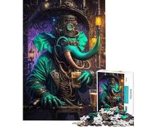 Puzzle pour Adultes 1000 pièces Biopunk Éléphant Élixir Puzzles pour Adolescents Jeu de réflexion Découpe de précision Activités Amusantes à la Maison (Dimensions 75x50cm)