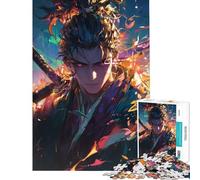Puzzle pour Adultes 1000 pièces Blazing Samurai Resolve défi éducatif Course de Vitesse Manuelle Jouet à Monter soi-même pour Les 14 Ans et Plus (38x26cm)