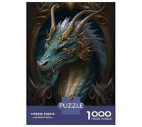 Puzzle pour Adultes 1000 Pièces Blue Old Dragon Puzzle Jeux Relaxants Défi Difficile Cadeaux Uniques pour Anniversaire Et Noël 70x50cm/1000pcs