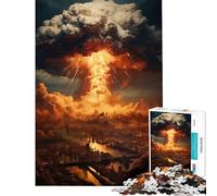 Puzzle pour Adultes 1000 pièces Bombe Atomique Activités Amusantes à la Maison Activités familiales Jeux relaxants pour Les 14 Ans et Plus Jeu de Puzzle Offert (38x26cm)