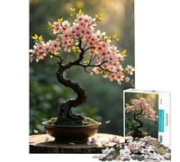 Puzzle pour Adultes 1000 pièces Bonsaï en Fleurs Jeu de réflexion et de Stimulation intellectuelle pour améliorer la mémoire (Dimensions 38x26cm)