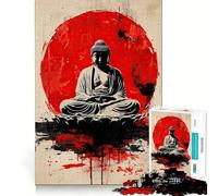 Puzzle pour Adultes 1000 pièces Bouddha Méditation Art de précision Jeu créatif et Stimulant pour Passer Un Moment agréable Décoration de Noël (50x75cm)