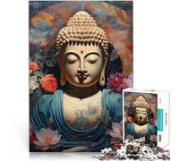 Puzzle pour Adultes 1000 pièces Bouddha - Portrait de la Paix intérieure Jeu Stimulant est idéal comme Cadeau pour Toute la Famille 75x50cm