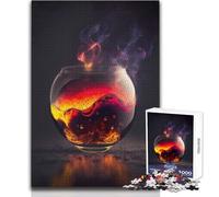 Puzzle pour Adultes 1000 pièces « Brandy brûlant » - Jeu Impossible - Découpe de précision - Cadeau de Père Noël Secret - Dimensions : 50x75cm