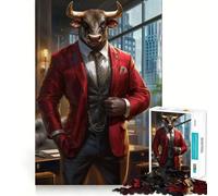 Puzzle pour Adultes 1000 pièces Bull Market Baron,Jeu d'adresse créative et créative,idéal pour Passer Un Moment agréable,pièce Artistique de Noël (50x75cm)
