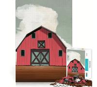 Puzzle pour Adultes 1000 pièces Campagne Ferme Bordure Fine Jeu de Loisirs créatifs Résolution de problèmes Jeu de détente Cadeau d'anniversaire Art et créatif (38x52cm)