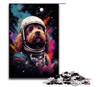 Puzzle pour Adultes 1000 pièces Caniche Astronaute par SplattersLots de Puzzles épais et colorés pour Jeu éducatif Jouet de défi décoration intérieure Unique et Cadeaux 75 x 50 cm