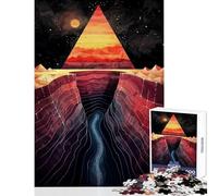 Puzzle pour Adultes 1000 pièces Canyon Echo Jeu de réflexion Stimulant défi Difficile Jouet à Monter soi-même Cadeau Unique d'anniversaire et de Noël (38x26cm)