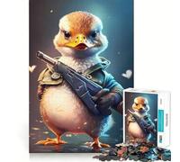 Puzzle pour Adultes 1000 pièces Capitaine Bébé Canard,Jeu d'adresse créative et créative,idéal pour Passer Un Moment agréable,décoration de Noël (38x52cm)