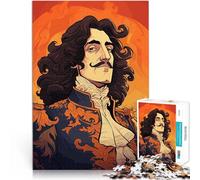 Puzzle pour Adultes 1000 pièces Caricature du Roi Louis XIV Jouets de Jeu pour Cadeau Familial Super Cadeau 75x50cm