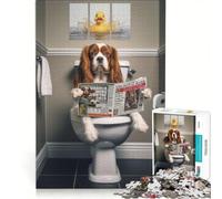 Puzzle pour Adultes 1000 pièces Cavalier King Charles, Jeu de Manipulation, d'analyse et de logique, Cadeau pour Les Amis et la Famille 50x75cm