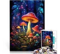 Puzzle pour Adultes 1000 pièces Champignon Art Difficile et Défi 26x38cm Décoration d'intérieur Unique et Cadeaux Convient aux Adolescents de 14 Ans et Plus