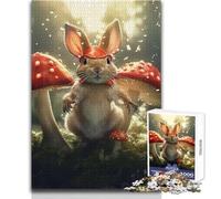 Puzzle pour Adultes 1000 pièces Champignons Duveteux, Jeu d'exploration, Jeu intellectuel, décoration, Cadeau d'anniversaire, Dimensions 50x75cm