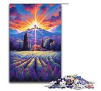 Puzzle pour Adultes 1000 pièces Champs de Lavande en Provence France Puzzles en Papier 1000 pièces (38 x 26 cm)