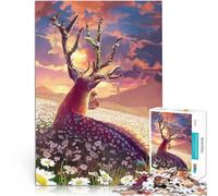 Puzzle pour Adultes 1000 pièces Champs de Marguerites Réduction du Stress intéressante est idéal comme Cadeau pour Toute la Famille 50x70cm