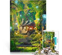 Puzzle pour Adultes 1000 pièces Chariot enchanté Compétition de Vitesse Manuelle Activités Amusantes à la Maison, Cadeaux d'anniversaire, Cadeaux de Voyage, 75x50cm