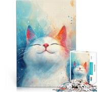 Puzzle pour Adultes 1000 pièces Chat Cosmique rêveur pour Le Jeu éducatif Challenge Toy Car C'est Un pour Toute la Famille 75x50cm