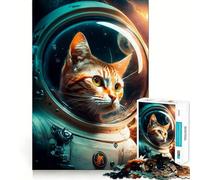 Puzzle pour Adultes 1000 pièces Chat Orange Neat Fit Décor Jeu de logique et d'adresse Jeu Amusant et décontracté Cadeau d'anniversaire (50x75cm)