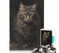 Puzzle pour Adultes 1000 pièces Chat Persan Imaginaire Jeu Manuel découpe de précision Cadeau d'anniversaire et Cadeau Unique 50x75cm