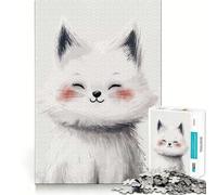Puzzle pour Adultes 1000 pièces Chat Souriant Découpe Fine Jeu de résolution de problèmes Amusant,Moments de détente,décoration Murale de Noël (38x52cm)