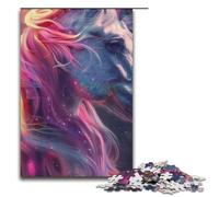 Puzzle pour Adultes 1000 pièces Cheval Arc-en-Ciel Puzzle Chaque pièce est Unique Jeu Familial Stimulant et Amusant 1000 pièces (38 x 26 cm)