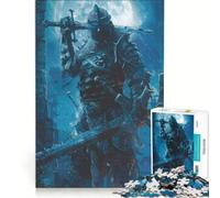 Puzzle pour Adultes 1000 pièces Chevalier à Double épée, Jeu Relaxant, défi Stimulant, Cadeau pour Les Amis et la Famille 38x52cm