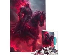 Puzzle pour Adultes 1000 pièces Chevalier Mort-Vivant Jeu de Puzzle Stimulant à compléter Jouet éducatif à Monter soi-même pour Les 14 Ans et Plus (38x52cm)