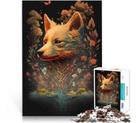 Puzzle pour Adultes 1000 pièces Chien Shiba Inu pour Le Jeu éducatif Challenge Toy avec des pièces de Formes aléatoires entièrement imbriquées 50x70cm