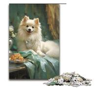 Puzzle pour Adultes 1000 pièces Chiot choyé Puzzle pour Adultes Jeux de Famille en Bois Cadeaux d'anniversaire de Noël 75x50cm